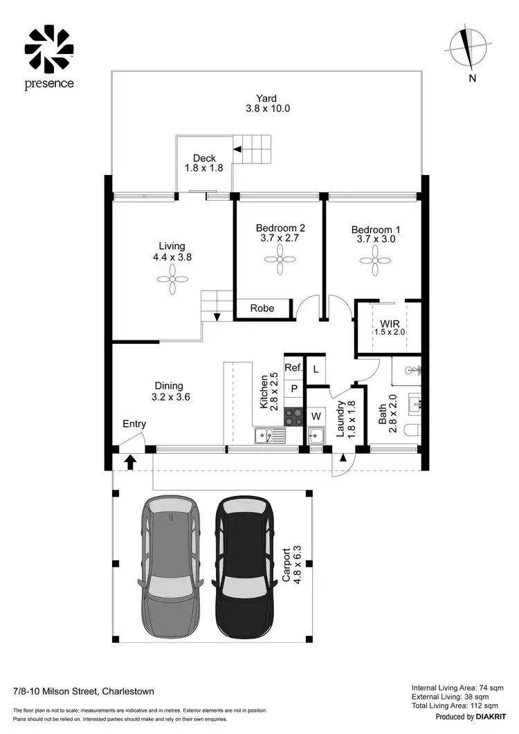 Floorplan of Homely villa listing, 7/8-10 Milson Street, Charlestown NSW 2290