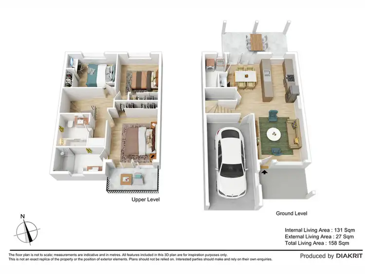 Floorplan of Homely townhouse listing, 128/1 Bass Court, North Lakes QLD 4509