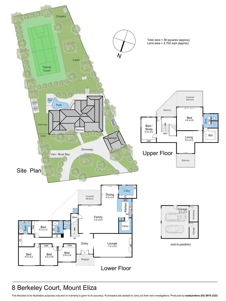 Floorplan of Homely house listing, 8 Berkeley Court, Mount Eliza VIC 3930