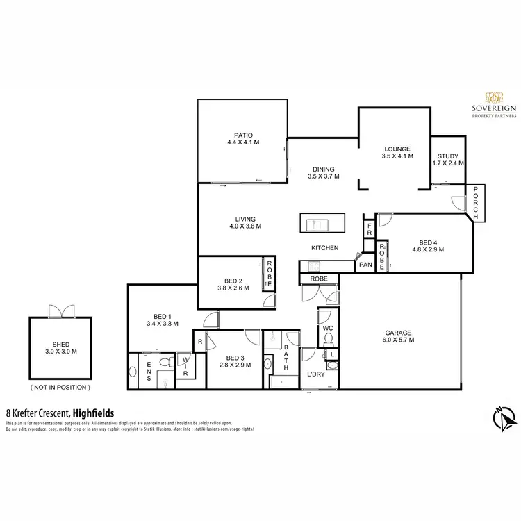 Floorplan of Homely house listing, 8 Krefter Crescent, Highfields QLD 4352