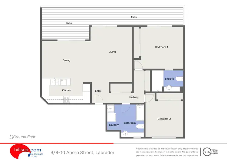 Floorplan of Homely unit listing, 3/8-10 Ahern Street, Labrador QLD 4215