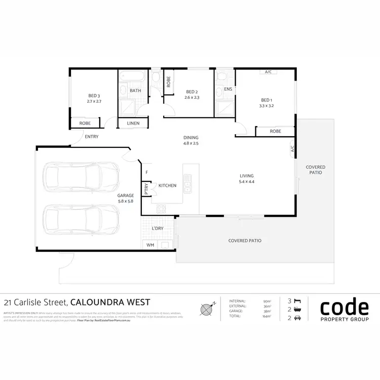 Floorplan of Homely house listing, 21 Carlisle Street, Caloundra West QLD 4551