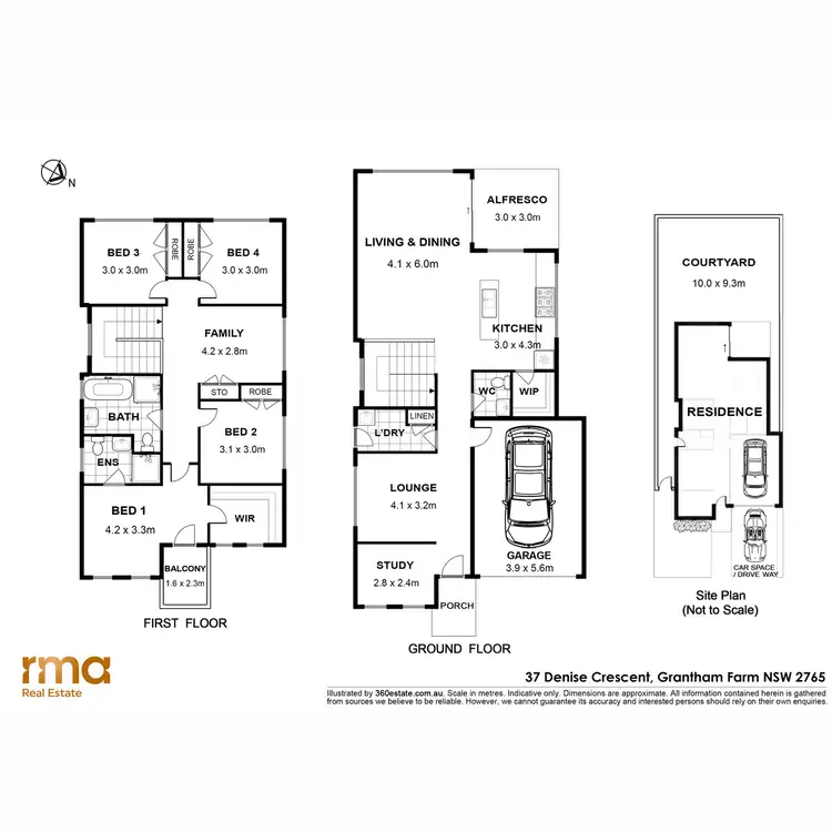 Floorplan of Homely house listing, 37 Denise Crescent, Grantham Farm NSW 2765