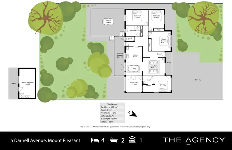Floorplan of Homely house listing, 5 Darnell Avenue, Mount Pleasant WA 6153