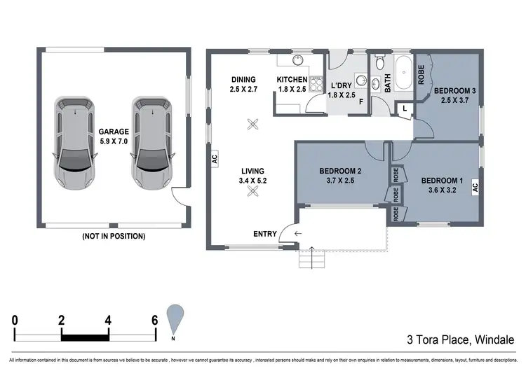 Floorplan of Homely house listing, 3 Tora Place, Windale NSW 2306
