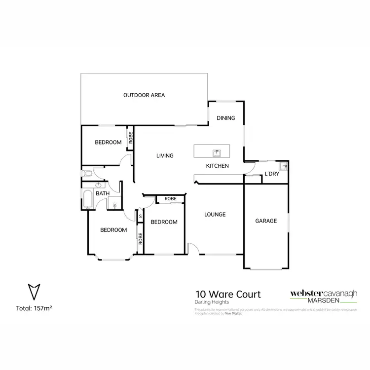 Floorplan of Homely house listing, 10 Ware Court, Darling Heights QLD 4350