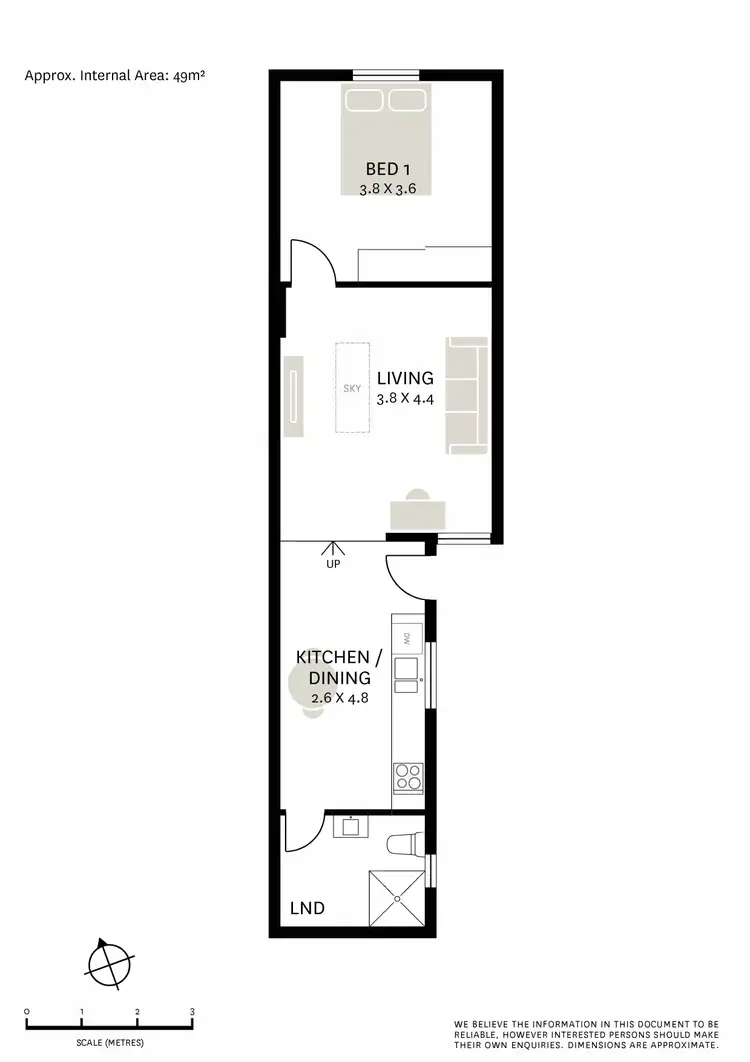 Floorplan of Homely apartment listing, 6/355 Cleveland Street, Redfern NSW 2016