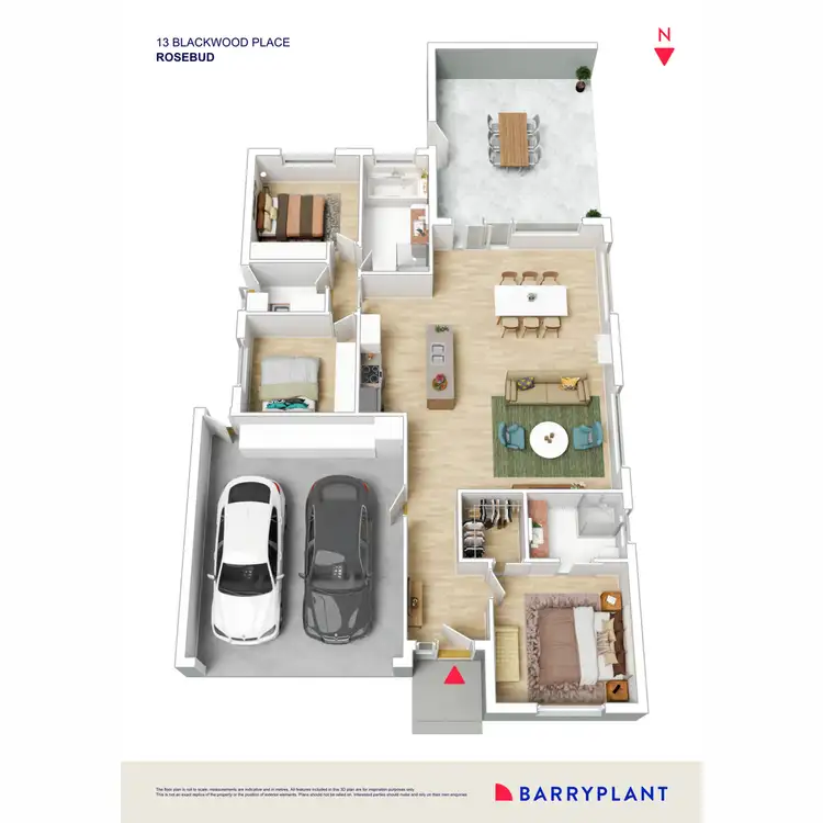 Floorplan of Homely house listing, 13 Blackwood Place, Rosebud VIC 3939