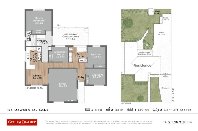 Floorplan of Homely house listing, 143 Dawson Street, Sale VIC 3850