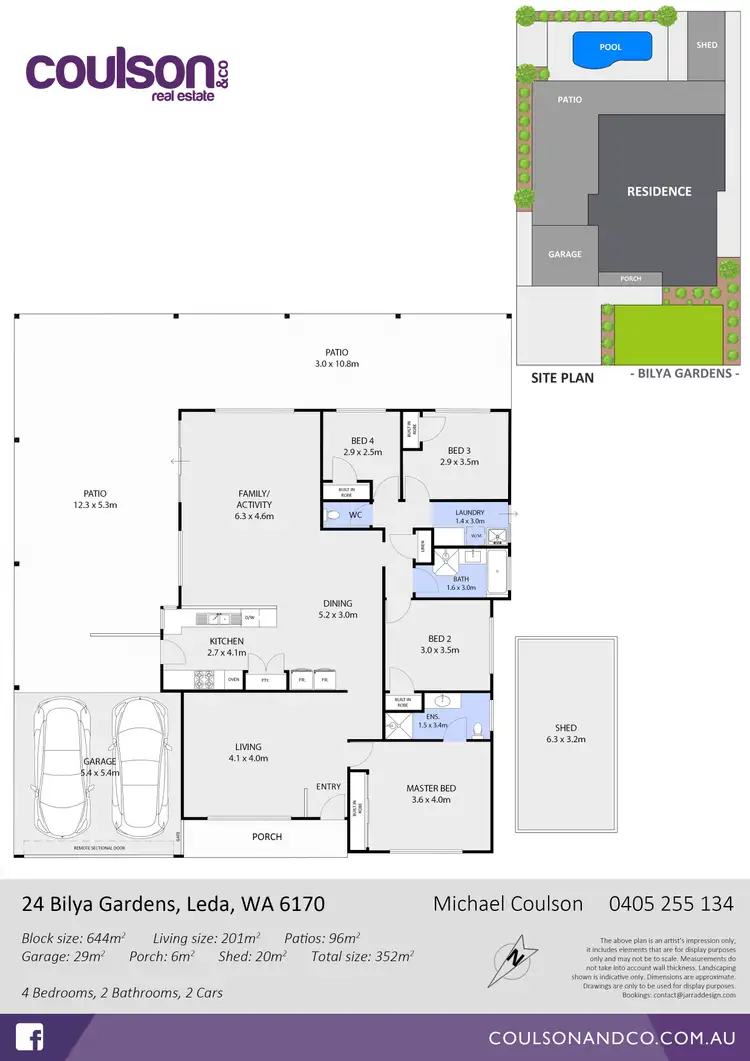 Floorplan of Homely house listing, 24 Bilya Gardens, Leda WA 6170