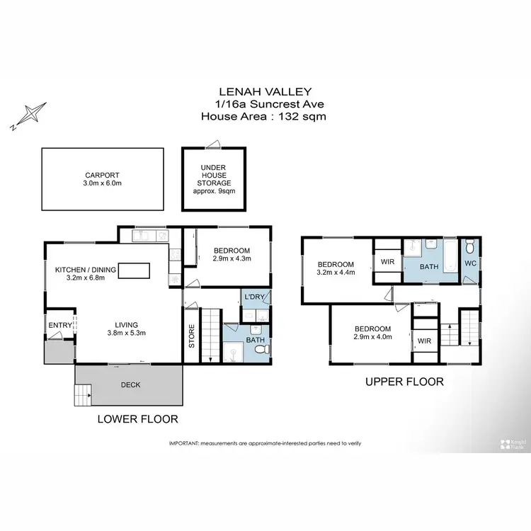 Floorplan of Homely townhouse listing, 1/16A Suncrest Avenue, Lenah Valley TAS 7008