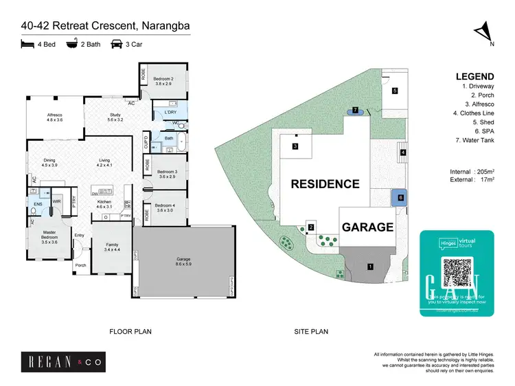 Floorplan of Homely house listing, 40-42 Retreat Crescent, Narangba QLD 4504