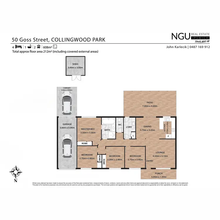 Floorplan of Homely house listing, 50 Goss Drive, Collingwood Park QLD 4301