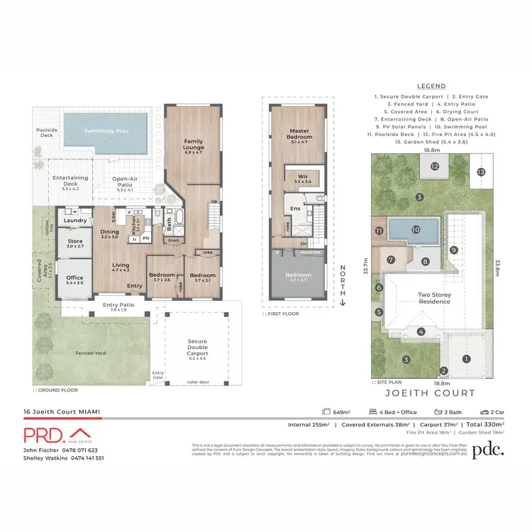 Floorplan of Homely house listing, 16 Joeith Court, Miami QLD 4220