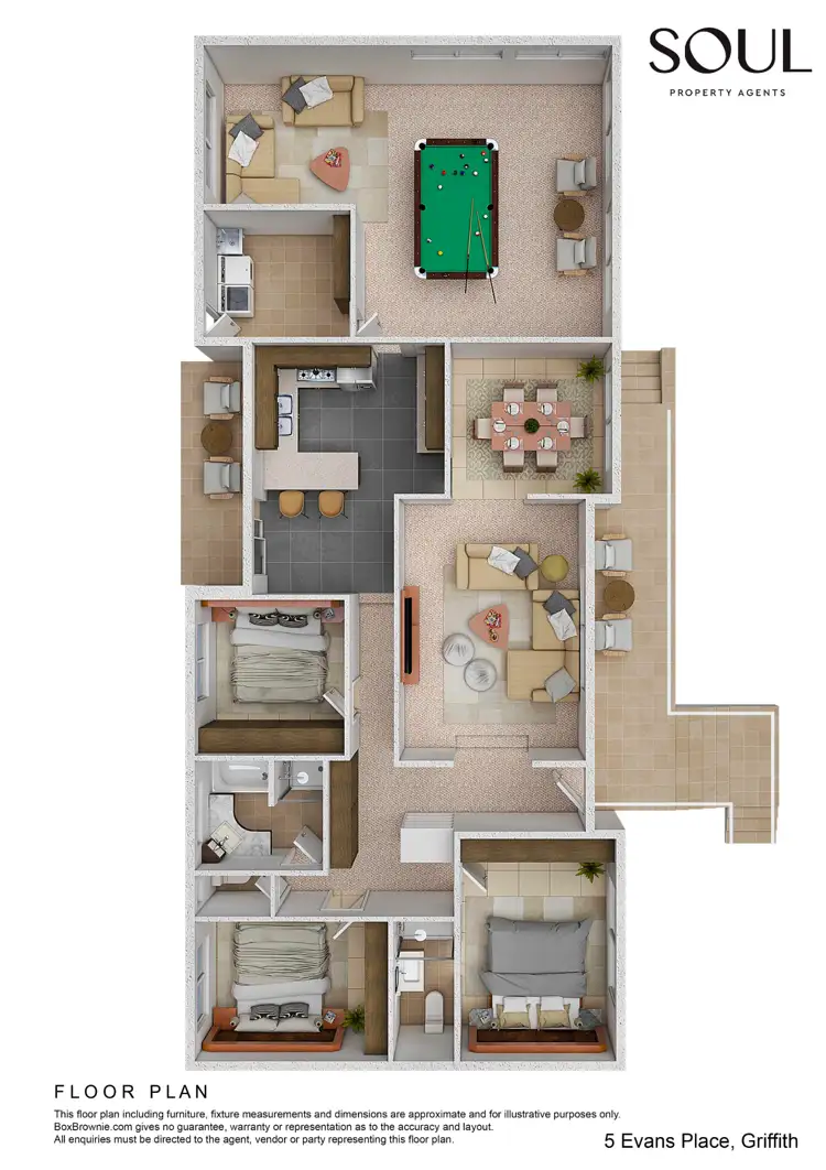 Floorplan of Homely house listing, 5 Evans Place, Griffith NSW 2680