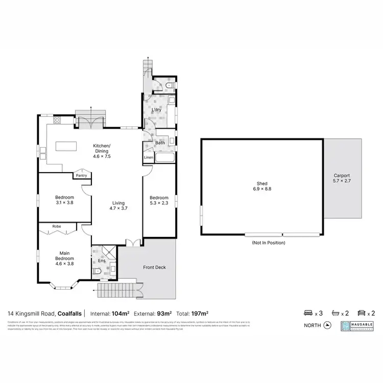 Floorplan of Homely house listing, 14 Kingsmill Road, Coalfalls QLD 4305
