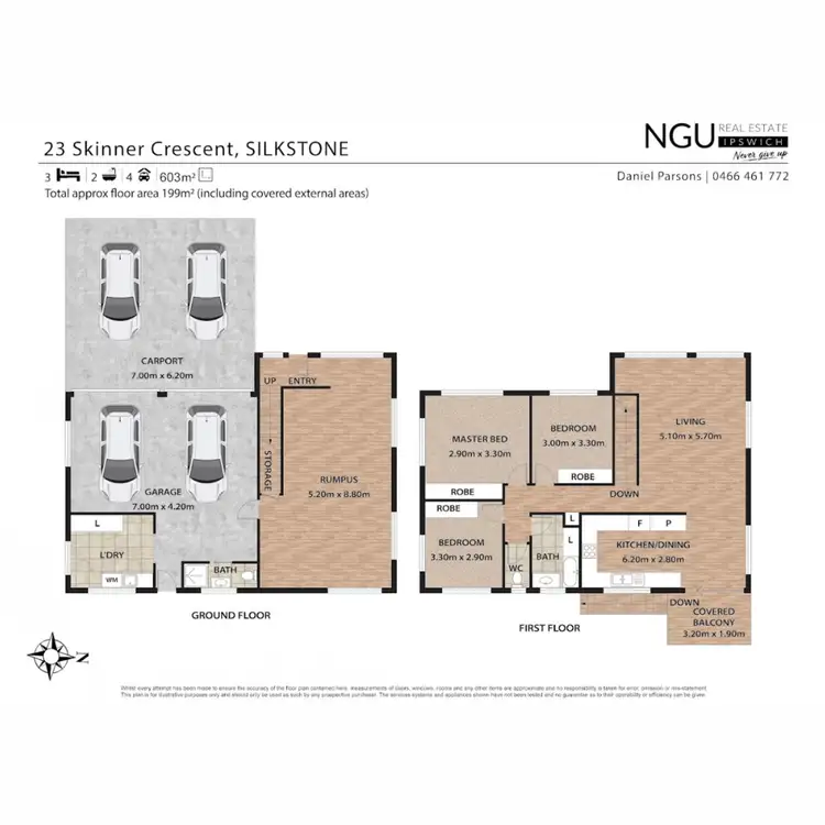 Floorplan of Homely house listing, 23 Skinner Crescent, Silkstone QLD 4304