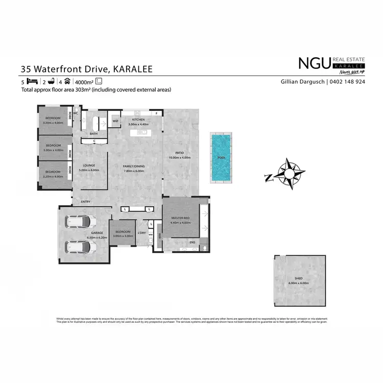 Floorplan of Homely house listing, 35 Waterfront Drive, Karalee QLD 4306