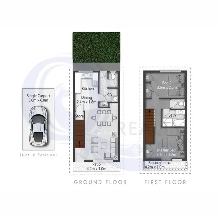 Floorplan of Homely townhouse listing, 8/124 Smith Road, Woodridge QLD 4114