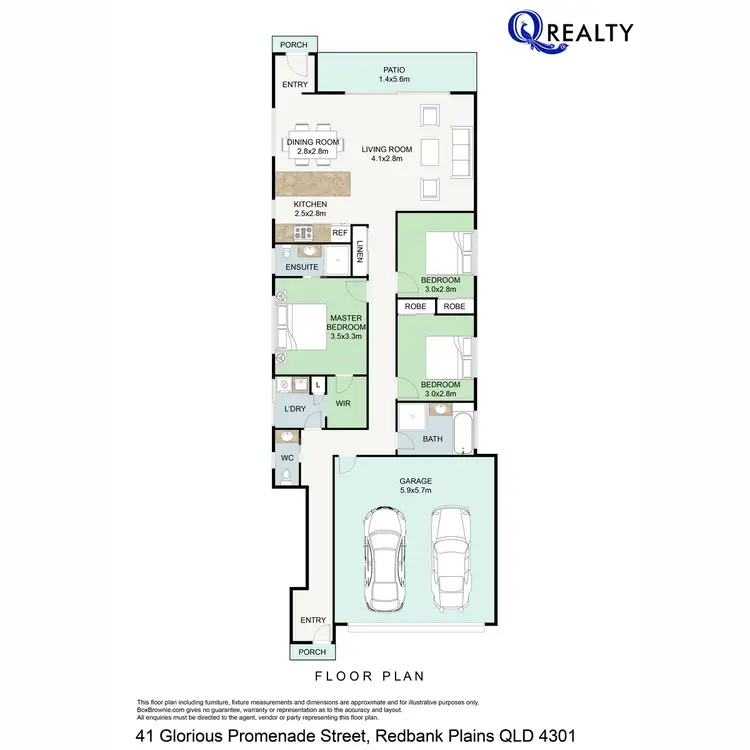 Floorplan of Homely house listing, 41 Glorious Promenade, Redbank Plains QLD 4301