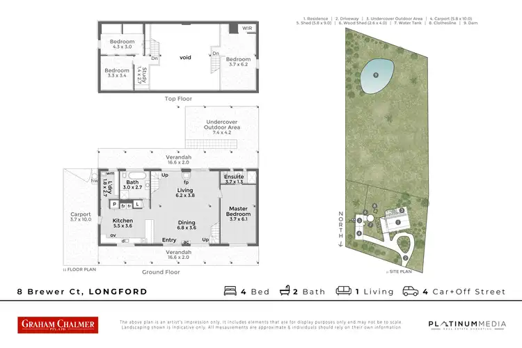Floorplan of Homely house listing, 8 Brewer Court, Longford VIC 3851