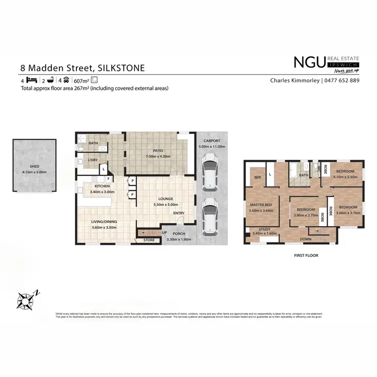Floorplan of Homely house listing, 8 Madden Street, Silkstone QLD 4304