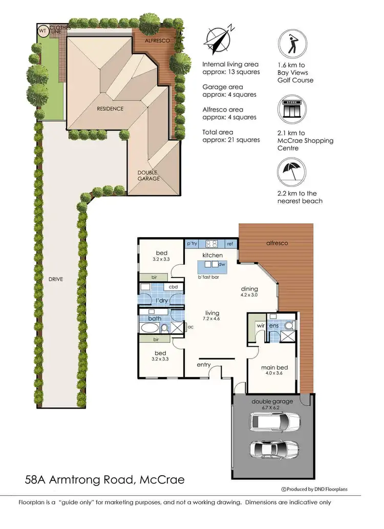 Floorplan of Homely house listing, 58A Armstrong Road, Mccrae VIC 3938