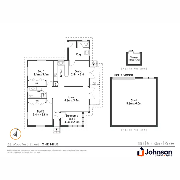 Floorplan of Homely house listing, 63 Woodford Street, One Mile QLD 4305