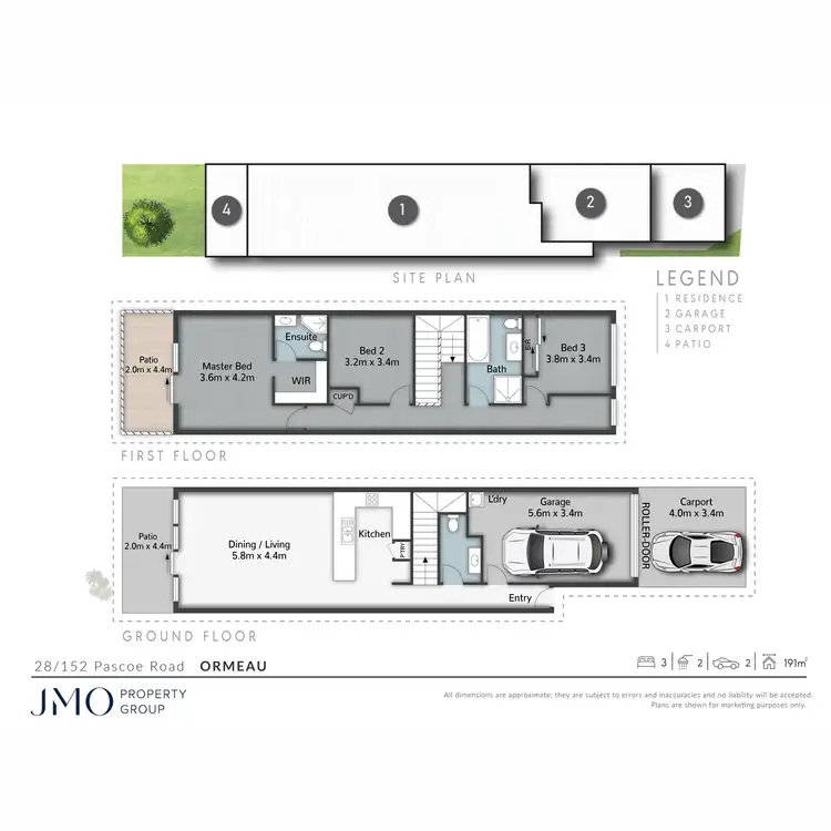 Floorplan of Homely townhouse listing, 28/152-164 Pascoe Road, Ormeau QLD 4208