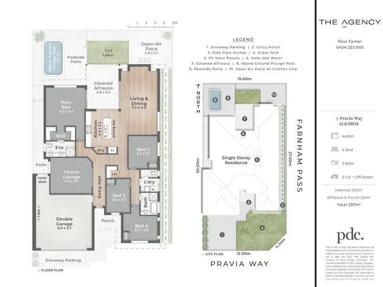 Floorplan of Homely house listing, 7 Pravia Way, Alkimos WA 6038