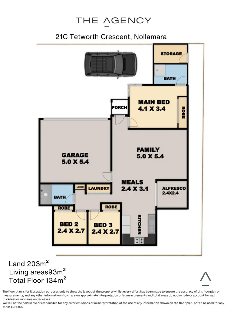 Floorplan of Homely villa listing, 21c Tetworth Crescent, Nollamara WA 6061