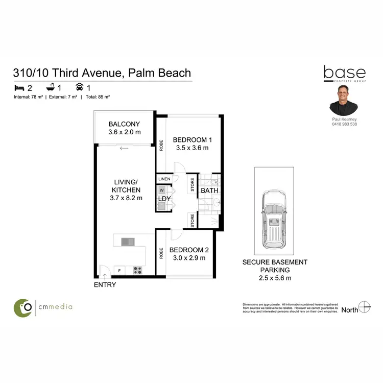 Floorplan of Homely apartment listing, 310/10 Third Avenue, Palm Beach QLD 4221