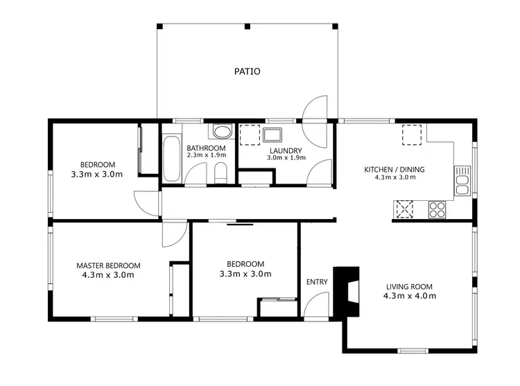 Floorplan of Homely house listing, 68 Wilson Street, Wodonga VIC 3690
