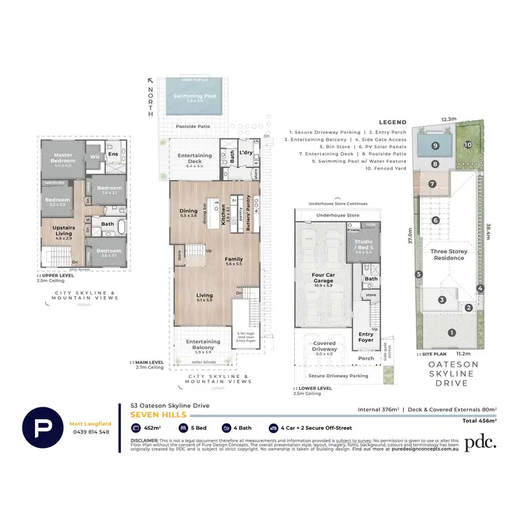 Floorplan of Homely house listing, 53 Oateson Skyline Drive, Seven Hills QLD 4170