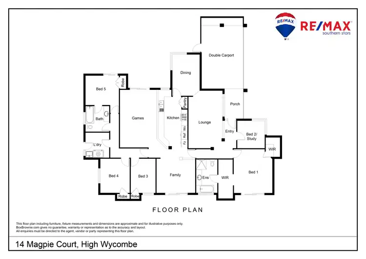 Floorplan of Homely house listing, 14 Magpie Court, High Wycombe WA 6057