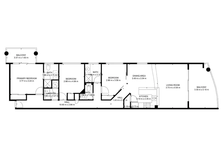 Floorplan of Homely apartment listing, 2/56 Holland Street, Bargara QLD 4670