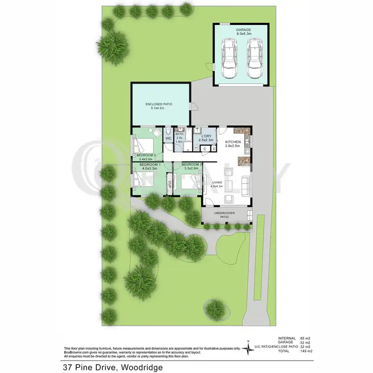 Floorplan of Homely house listing, 37 Pine Drive, Woodridge QLD 4114
