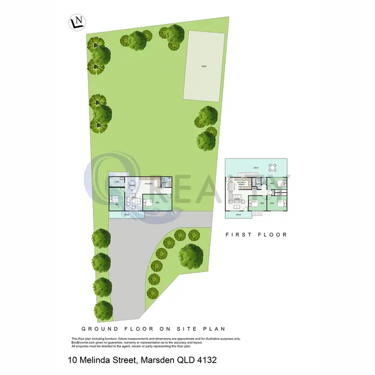Floorplan of Homely house listing, 10 Melinda Street, Marsden QLD 4132