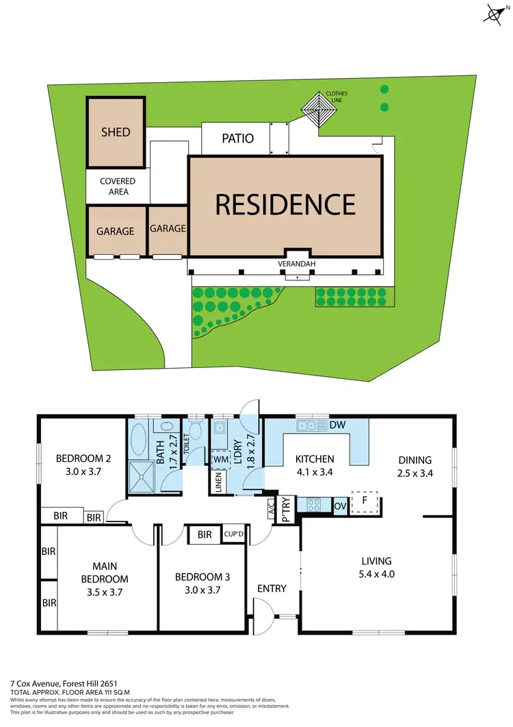 Floorplan of Homely house listing, 7 Cox Avenue, Forest Hill NSW 2651