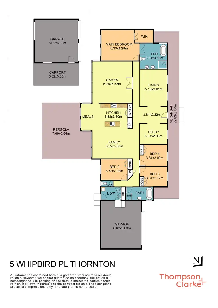Floorplan of Homely house listing, 5 Whipbird Place, Thornton NSW 2322