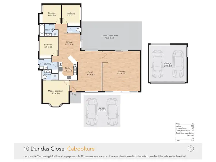 Floorplan of Homely house listing, 10 Dundas Close, Caboolture QLD 4510