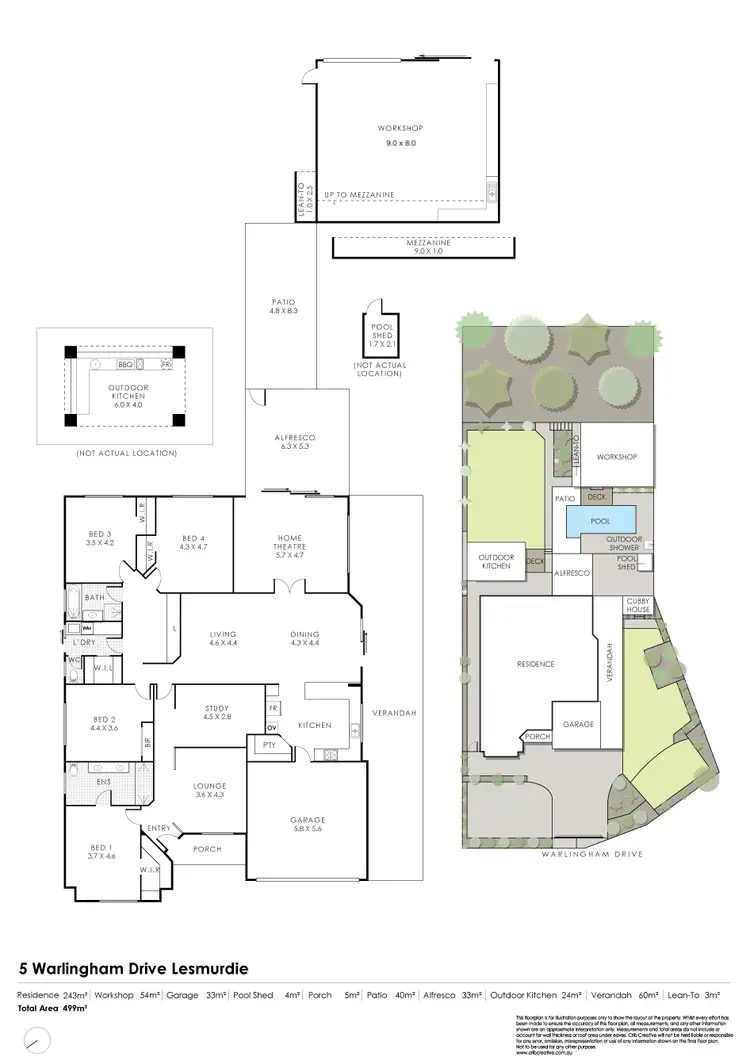 Floorplan of Homely house listing, 5 Warlingham Drive, Lesmurdie WA 6076