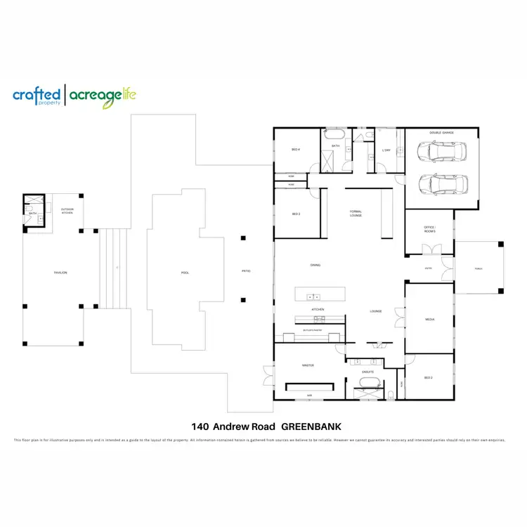 Floorplan of Homely rural property listing, 140 Andrew Road, Greenbank QLD 4124