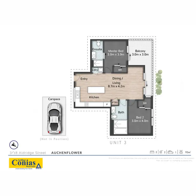 Floorplan of Homely unit listing, 3/18 Aldridge Street, Auchenflower QLD 4066