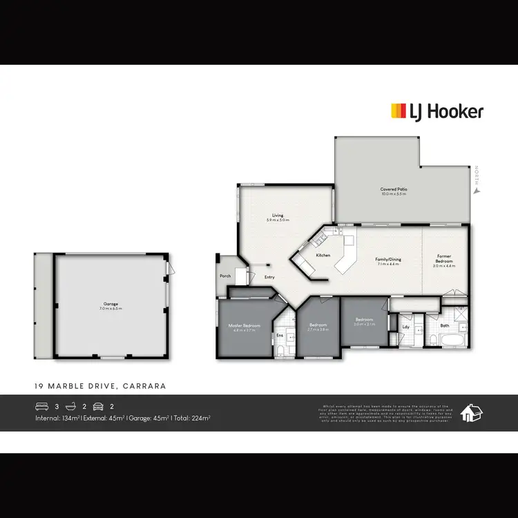 Floorplan of Homely house listing, 19 Marble Drive, Carrara QLD 4211