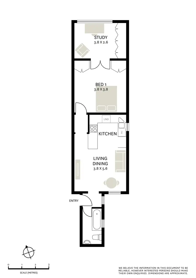 Floorplan of Homely apartment listing, 4/186-188 Boundary Street, Paddington NSW 2021
