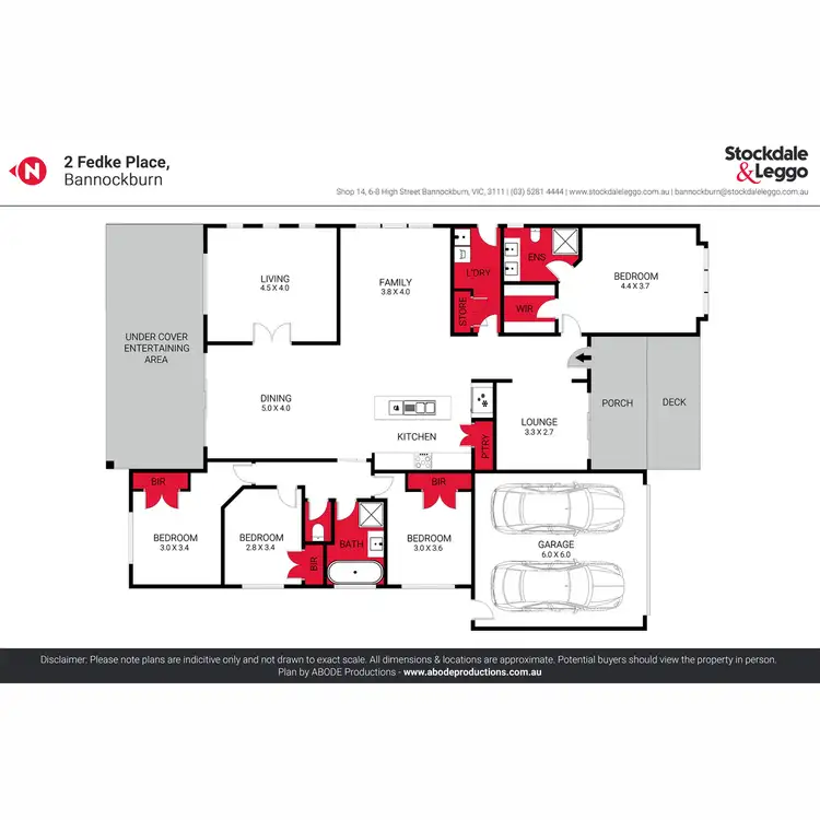 Floorplan of Homely house listing, 2 Fedke Place, Bannockburn VIC 3331