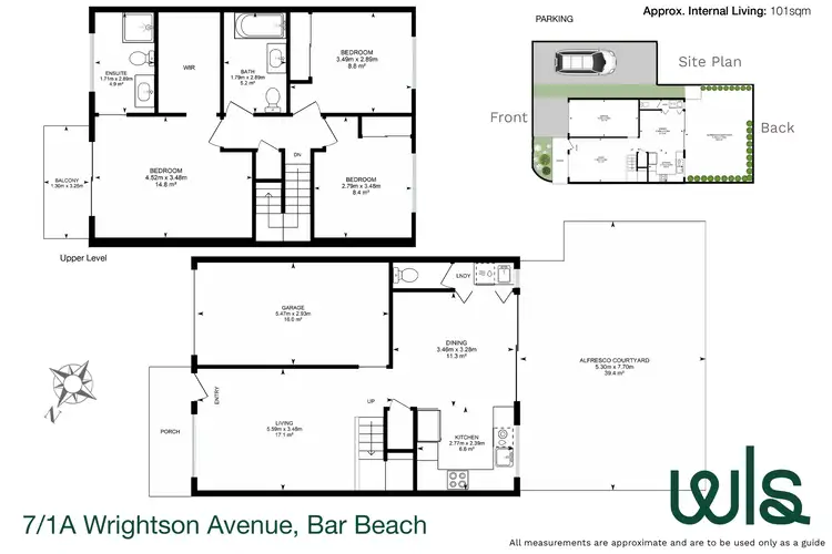 Floorplan of Homely townhouse listing, 7/1A Wrightson Avenue, Bar Beach NSW 2300