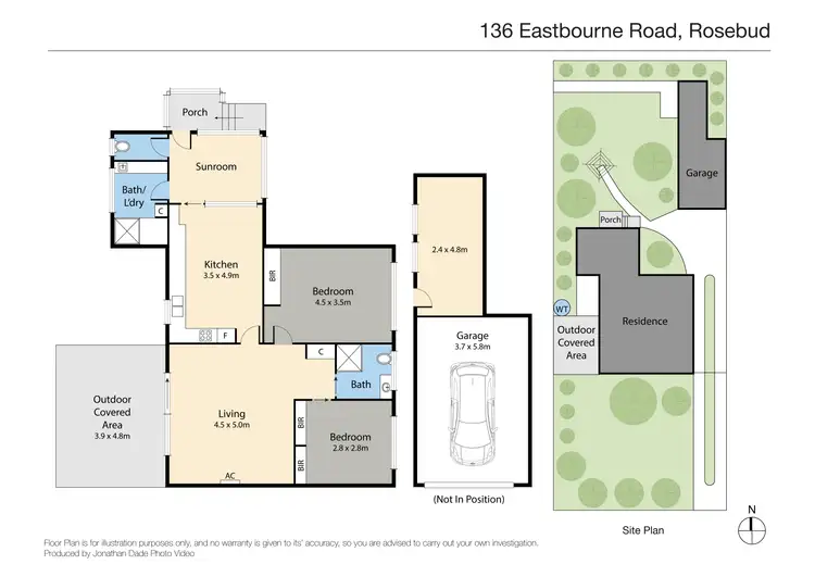 Floorplan of Homely house listing, 136 Eastbourne Road, Rosebud VIC 3939