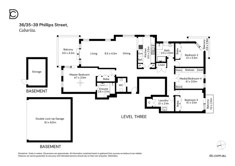 Floorplan of Homely apartment listing, 36/35-39 Phillips Street, Cabarita NSW 2137
